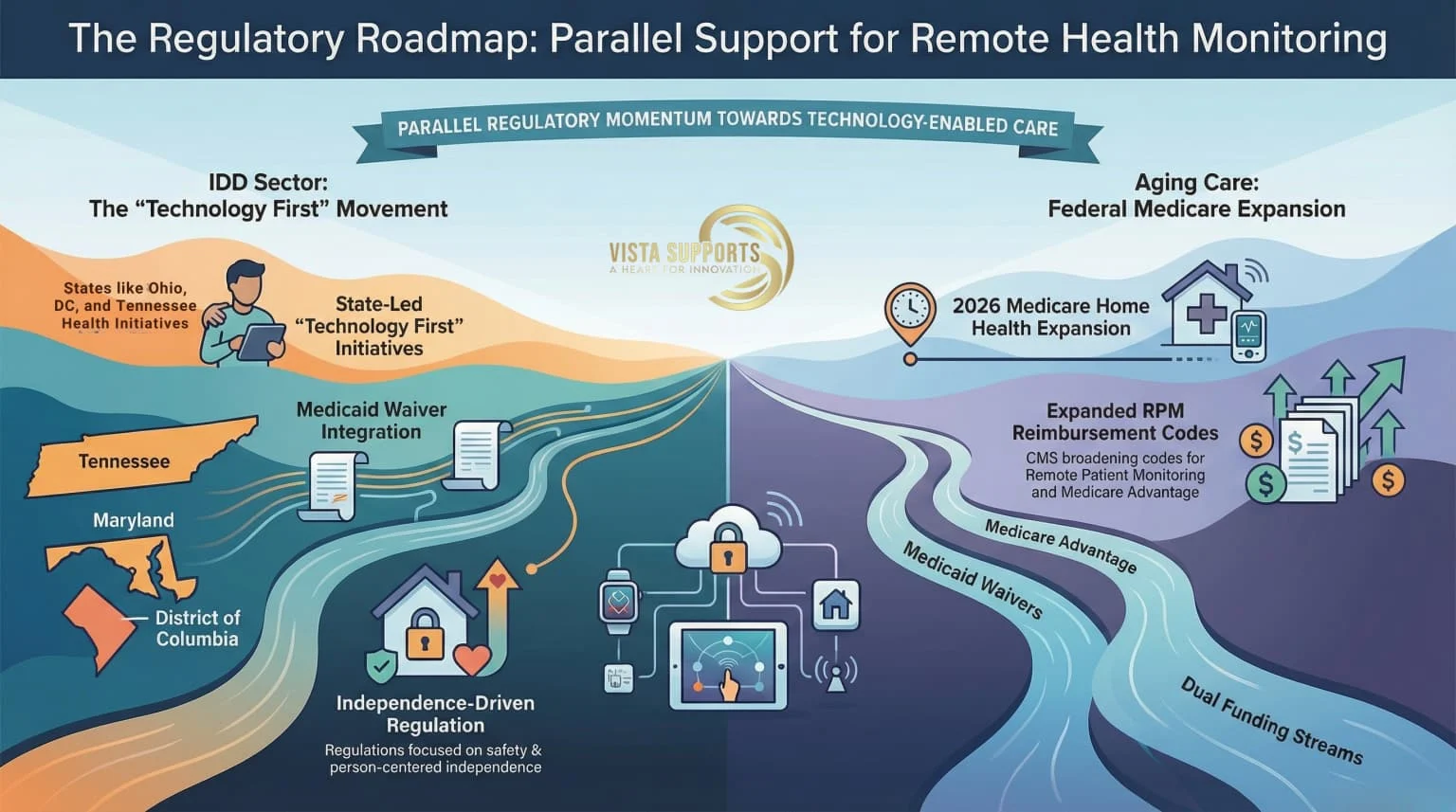 Regulatory landscape supporting remote health monitoring across IDD and aging populations